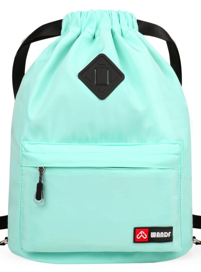 WANDF Drawstring Backpack with Shoe Pocket