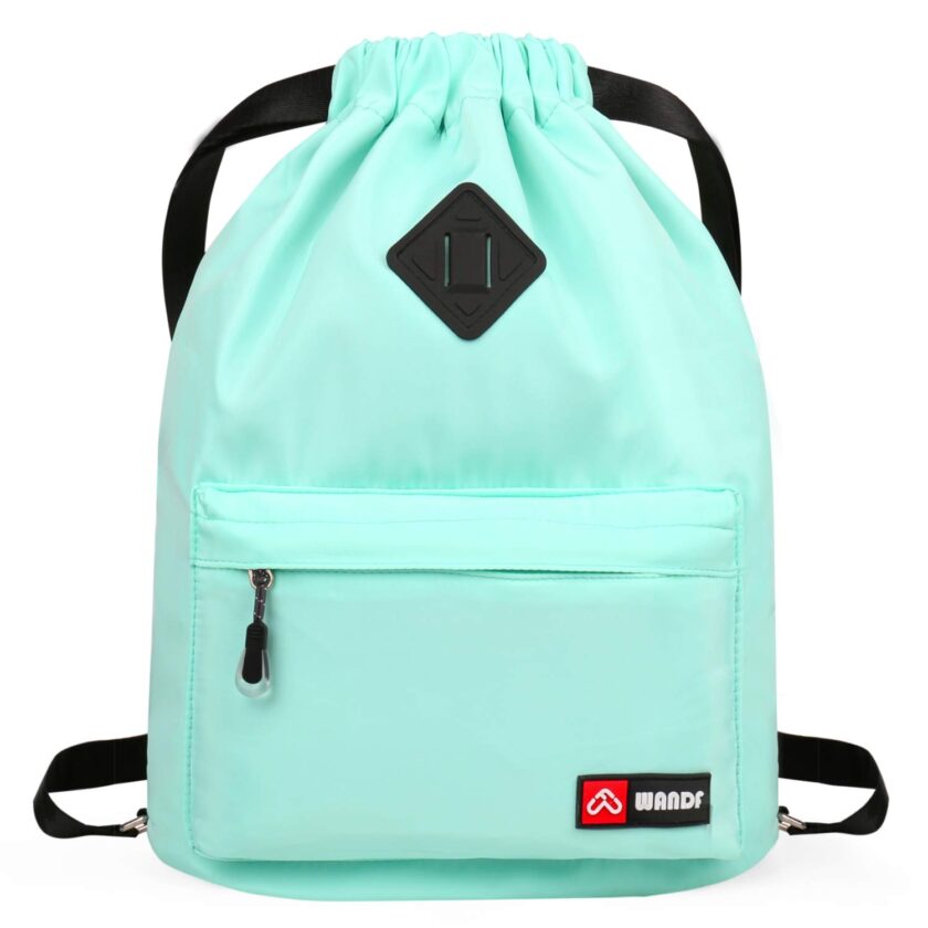 WANDF Drawstring Backpack with Shoe Pocket