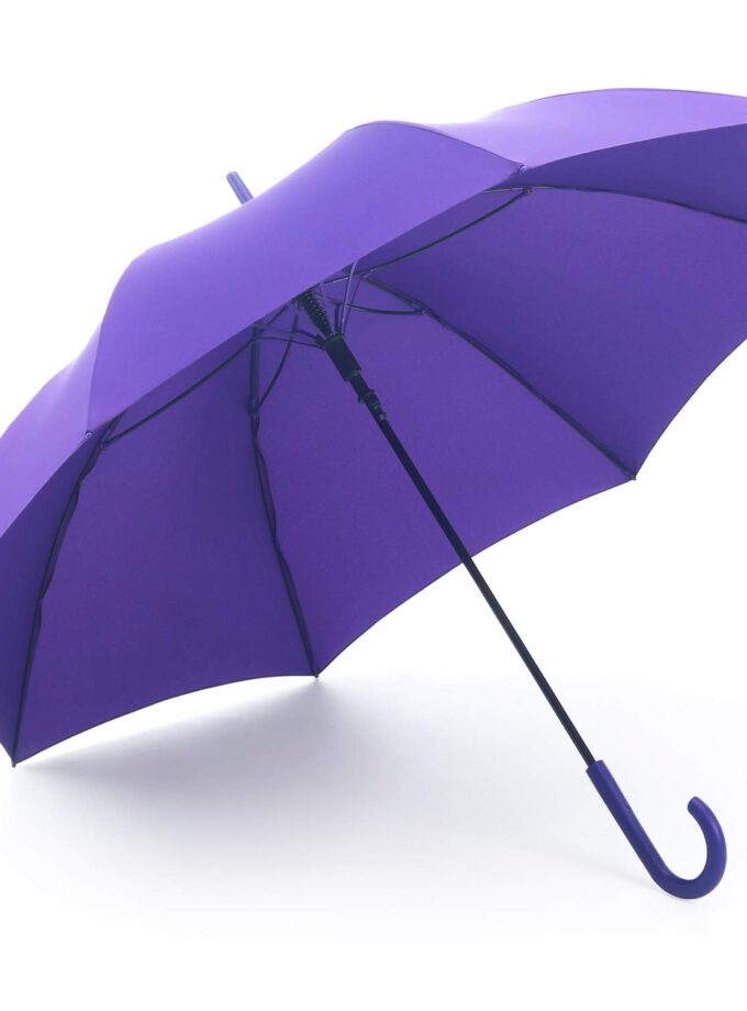 RUMBRELLA Purple UV Stick Umbrella Auto Open