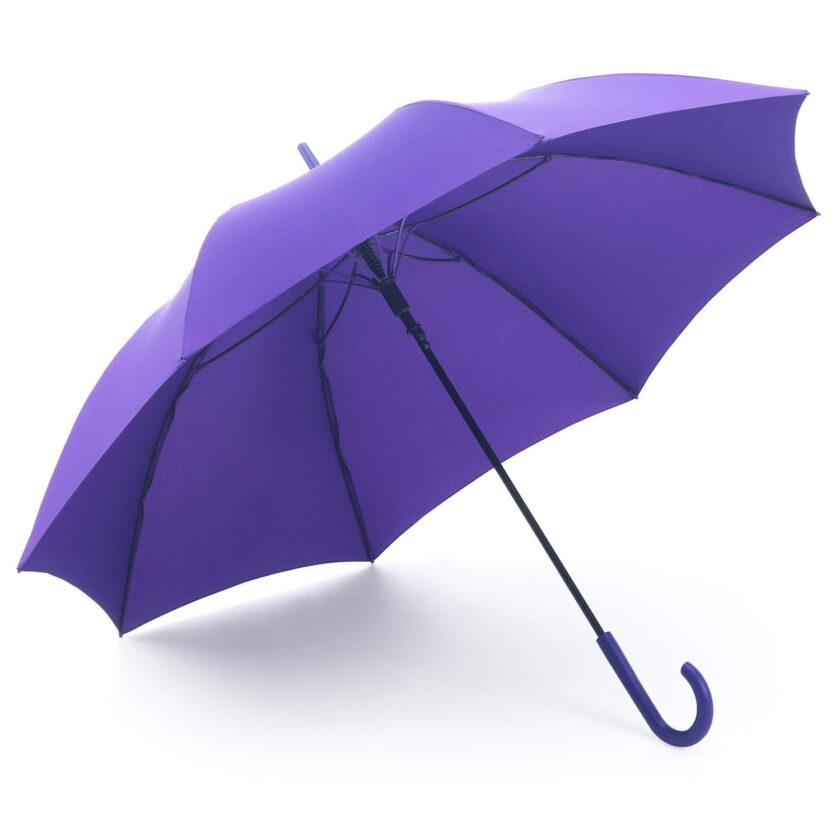 RUMBRELLA Purple UV Stick Umbrella Auto Open