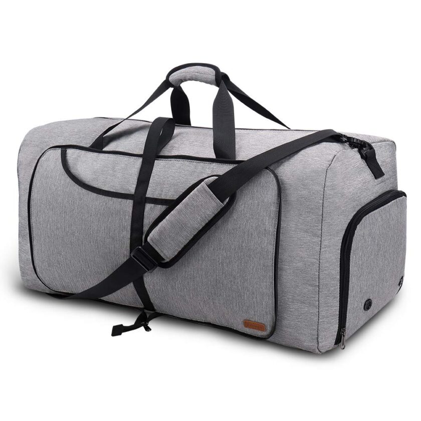 Vogshow Travel Duffel Bag, 55L Foldable Overnight