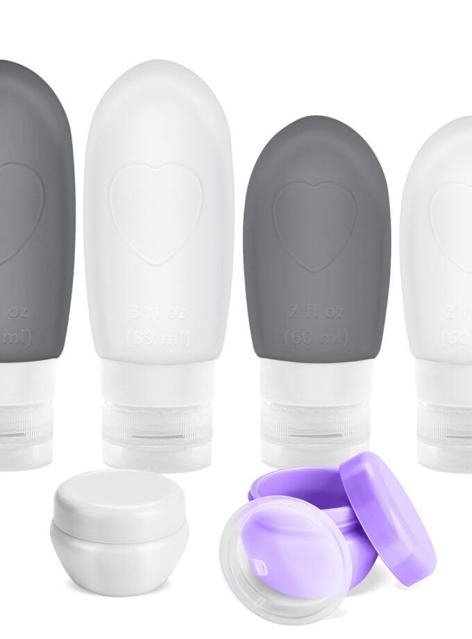Oursunshine Travel Bottles,Leakproof Silicone Refillable
