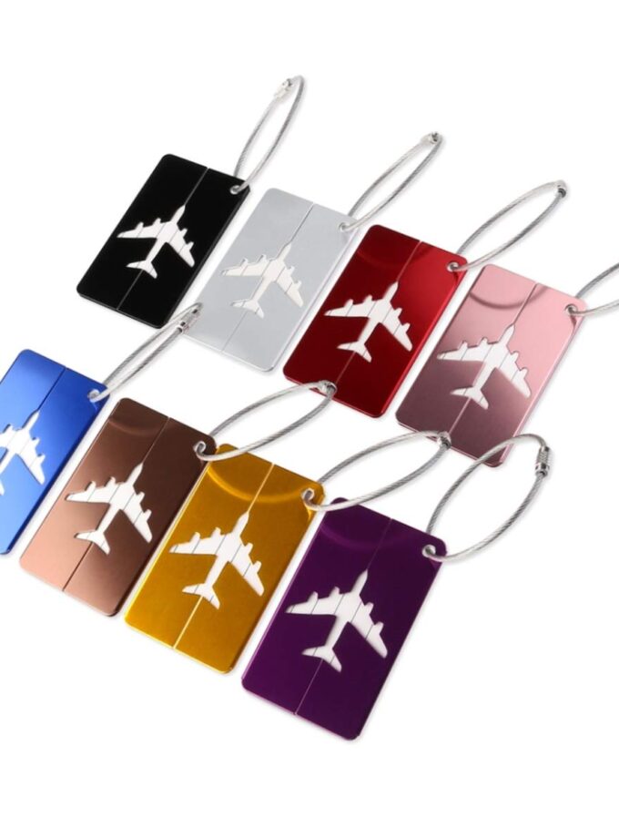 PIXNOR Metal Travel Luggage Tags Suitcase Tags