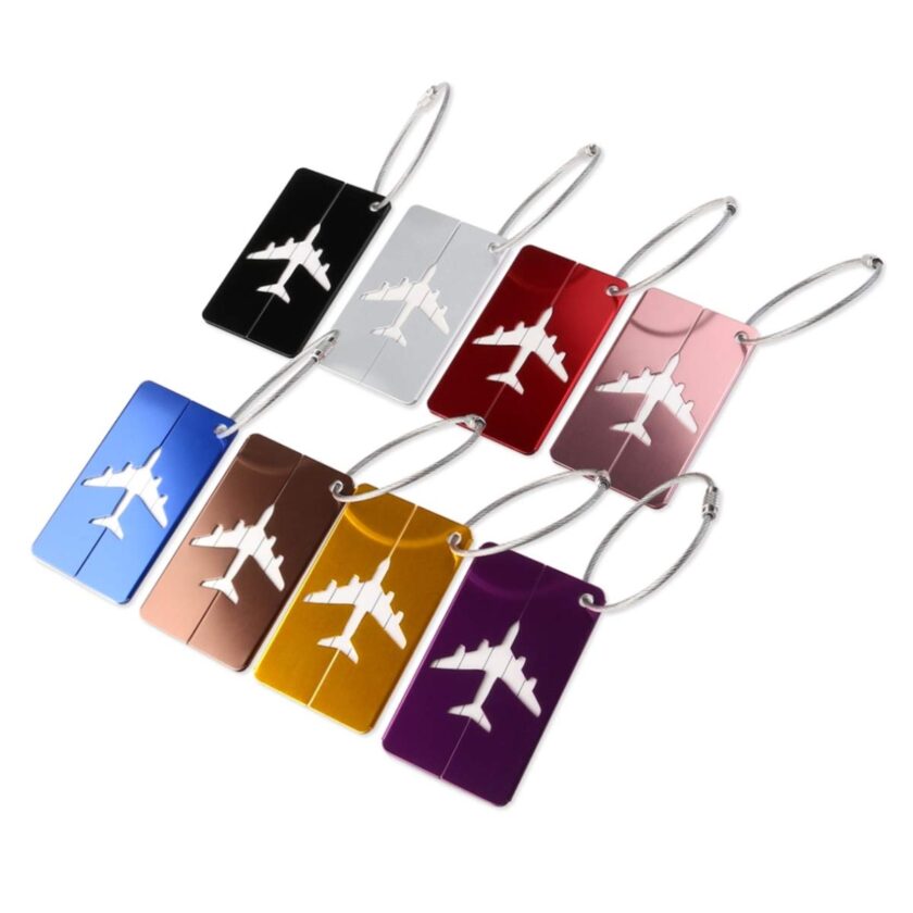 PIXNOR Metal Travel Luggage Tags Suitcase Tags