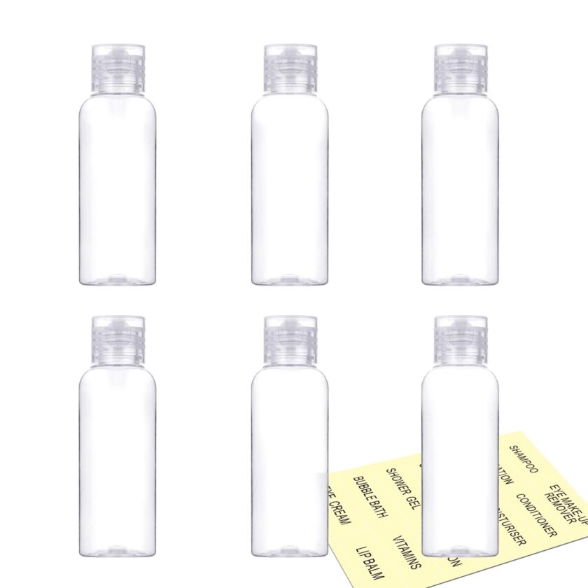 YICTEK Empty Plastic Bottles 2 oz Small Refillable