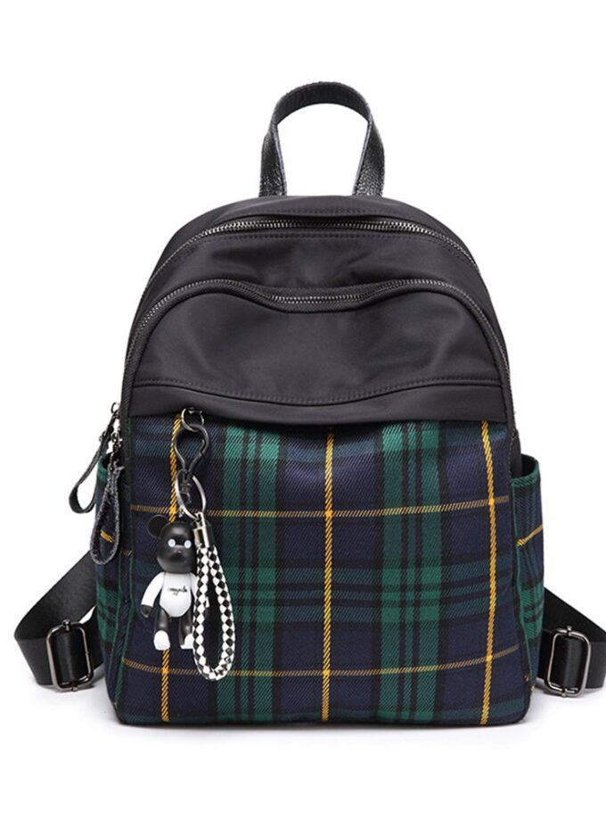 Plaid Backpack Purse for Women Fashion