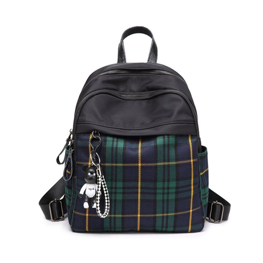 Plaid Backpack Purse for Women Fashion