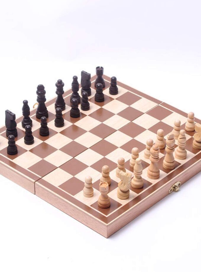 International Chess Folding Magnetic Wooden Chess Set