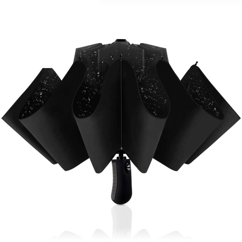 Double Vented Folding Inverted Umbrella for Travel