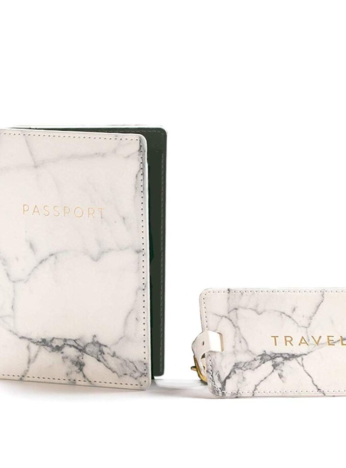 Eccolo Marble Passport Cover Holder