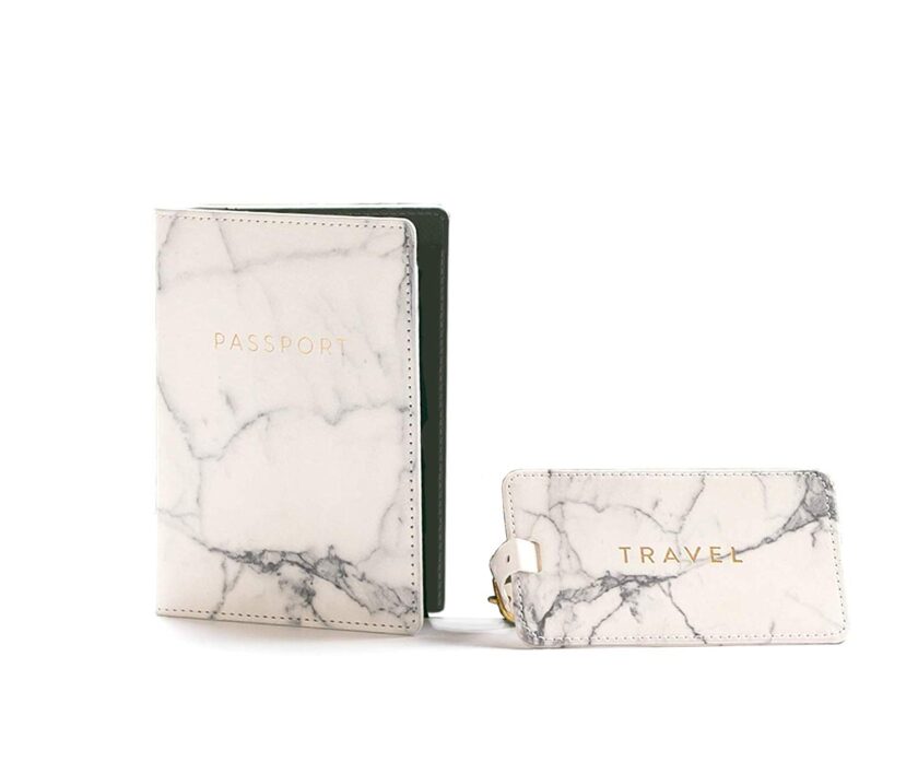 Eccolo Marble Passport Cover Holder