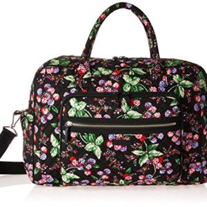 Cotton Weekender Travel Bag Winter Berry