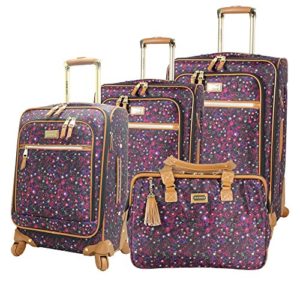 4 Piece Softside Expandable Lightweight Spinner Suitcases