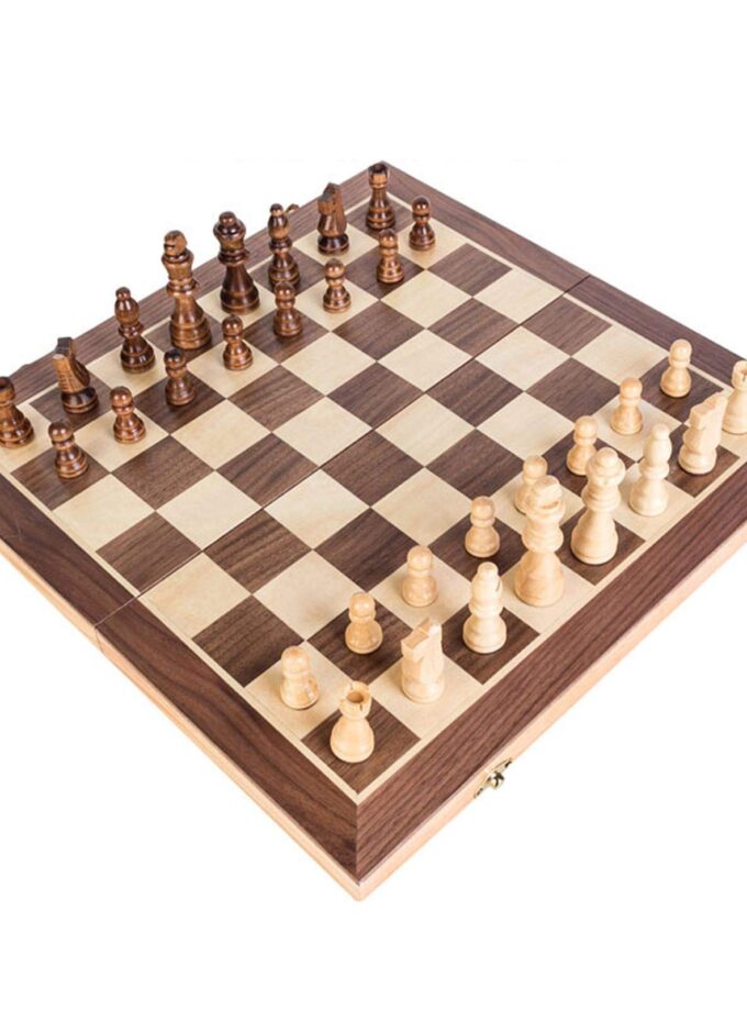 PQFYDS Wooden Chess Set, Chess Game Board