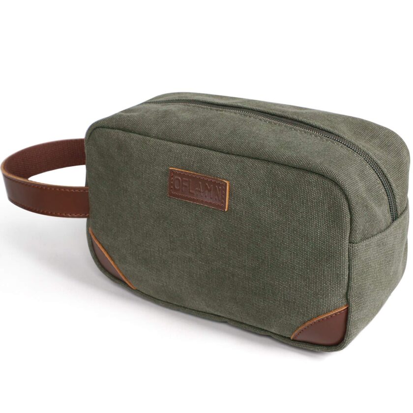 Oflamn Toiletries Bag Men's Canvas Classic Kit