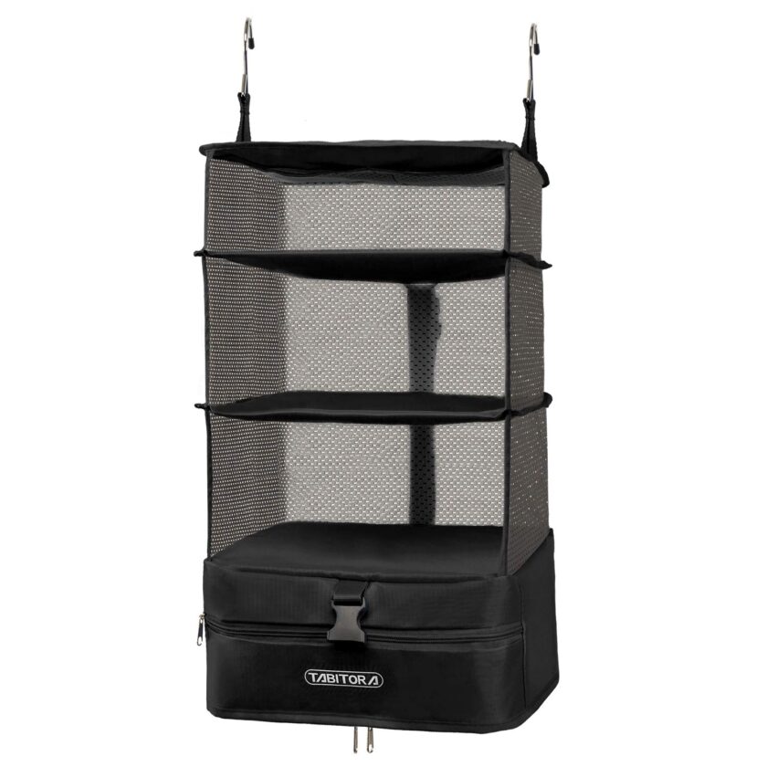 TABITORA Portable Hanging Travel Shelves Bag Packing