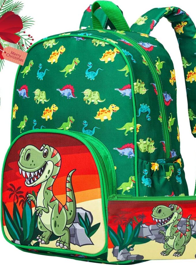 Preschool Backpack Boys, 15" Dinosaur Bookbag