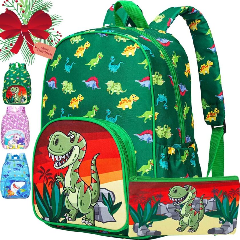 Preschool Backpack Boys, 15" Dinosaur Bookbag