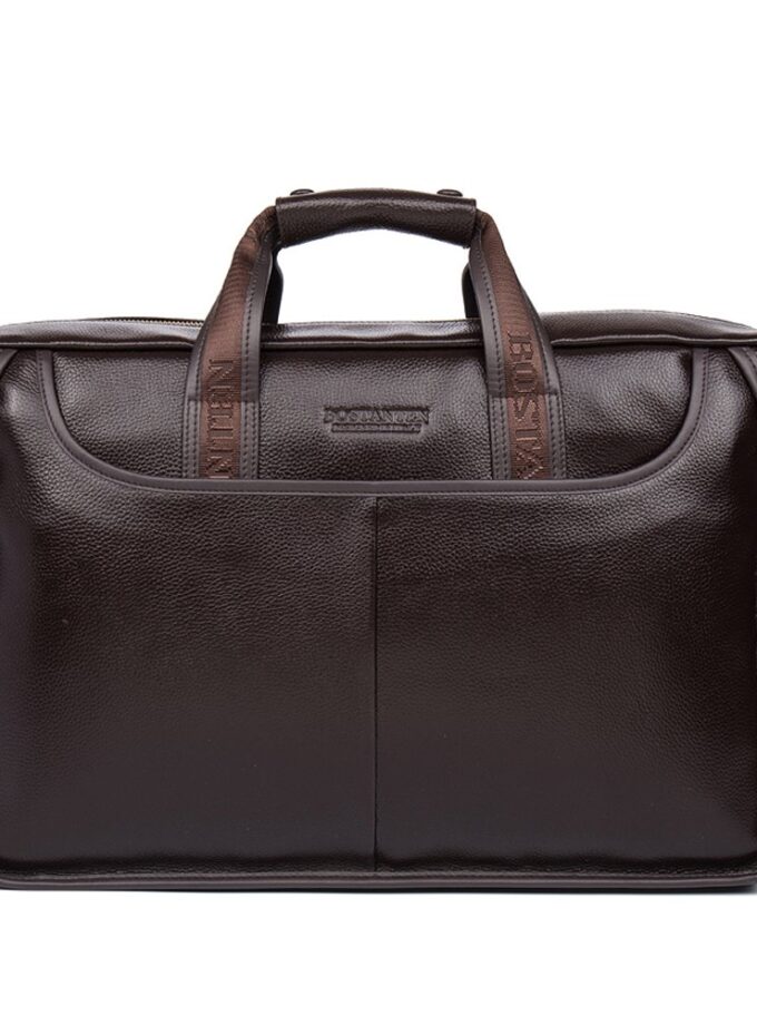 BOSTANTEN Leather Briefcase Handbag Messenger