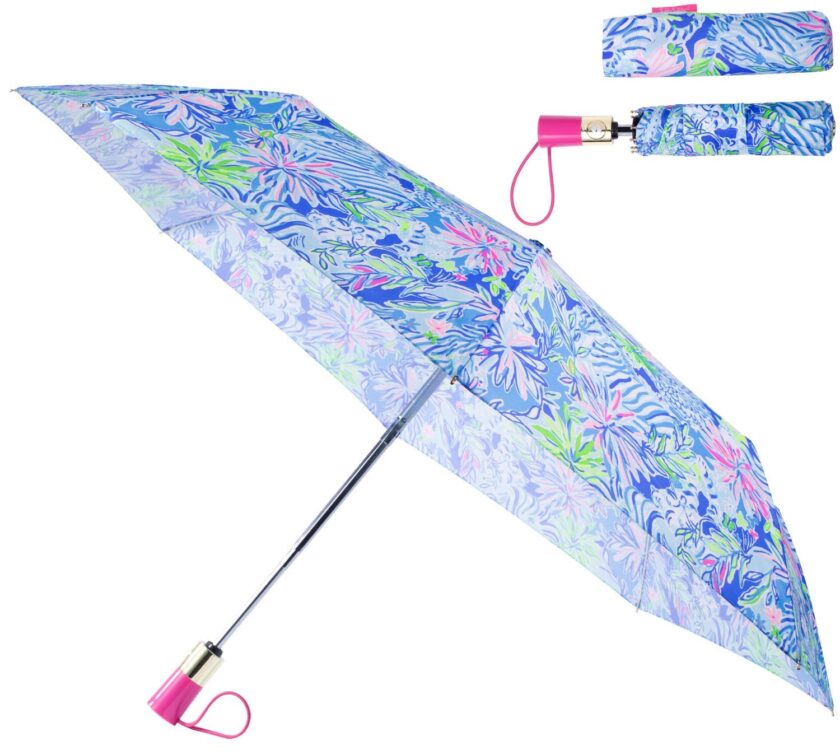 Lilly Pulitzer Travel Umbrella Lion Around One Size