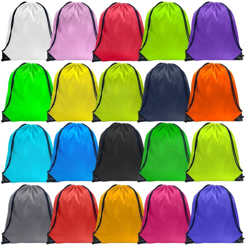 Drawstring Backpack String Bag, 40 Pieces