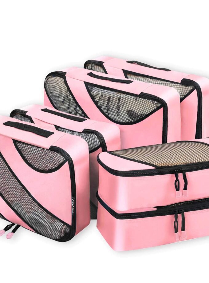 Bagail 6 Set Packing Cubes,3 Various Sizes Travel Luggage