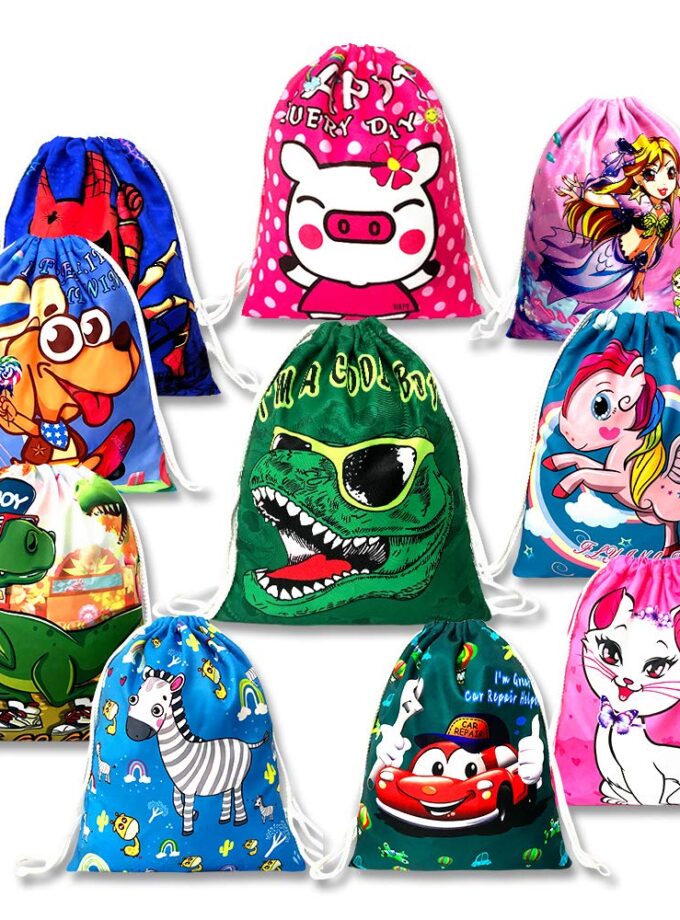 Drawstring Backpack for Kids Boys and Grils