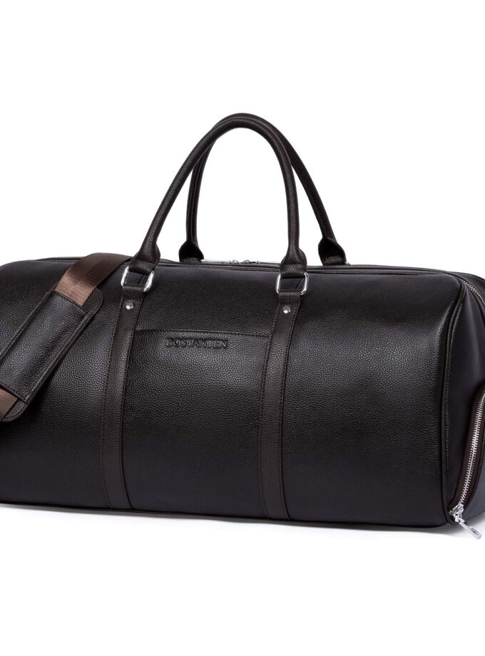 BOSTANTEN Genuine Leather Duffel Bag Travel