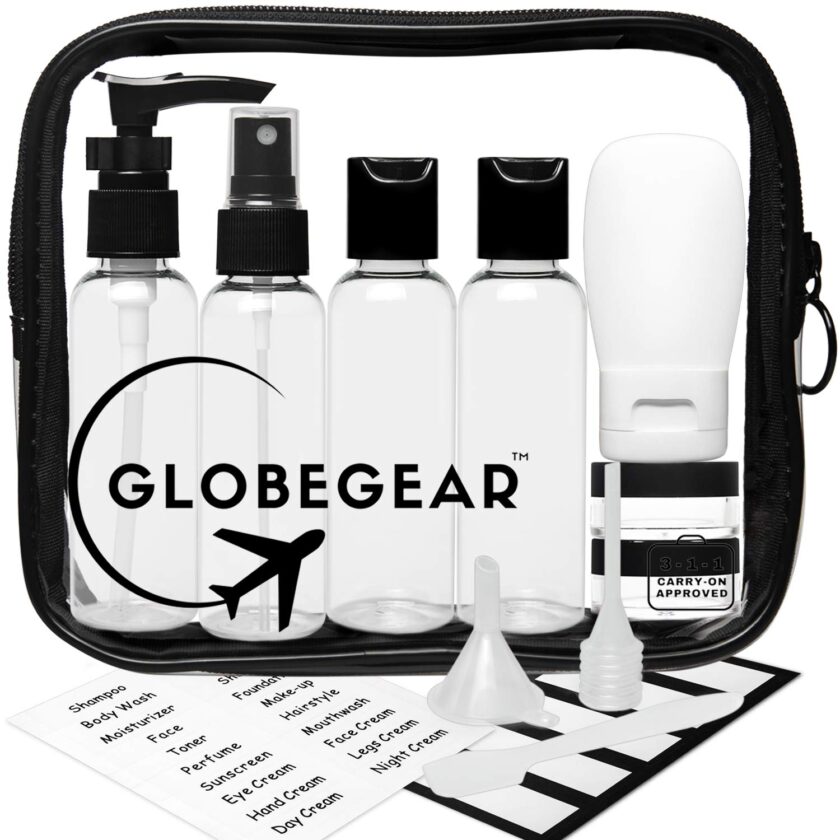 Travel Bottles & TSA Approved Clear Quart Size