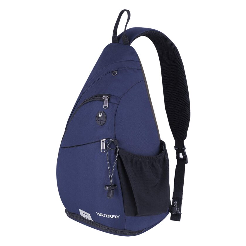 Sling Backpack, WATERFLY Sling Bag Small Crossbody