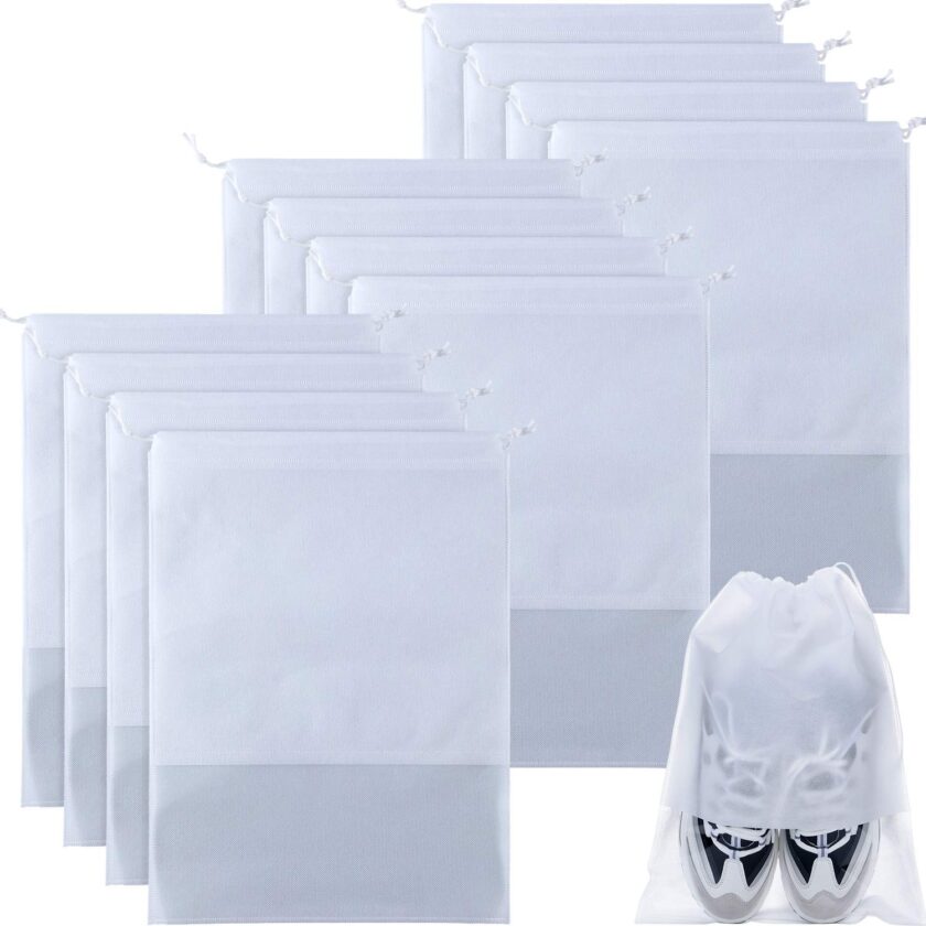 12 Pieces Travel Shoe Storage Bag Non-Woven Storage Bag