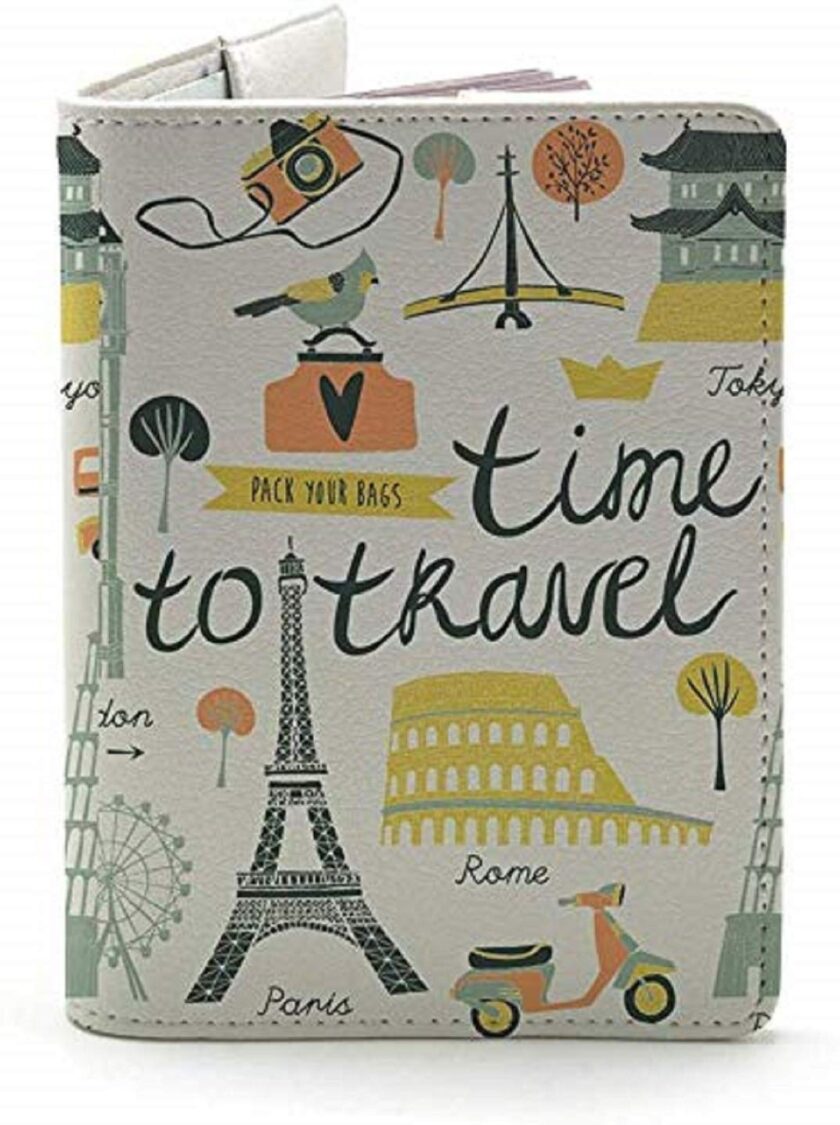 Time To Travel (Both Sides Printed) - White - Wanderlust Collection