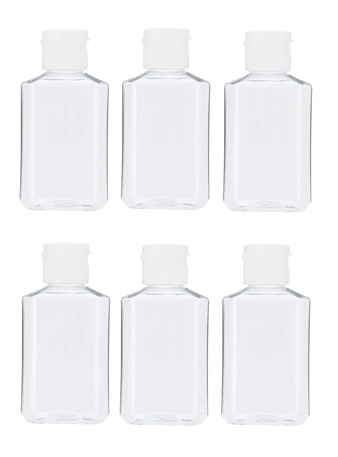 MHO Containers | Empty Clear Travel Refillable Flip-Top Bottles