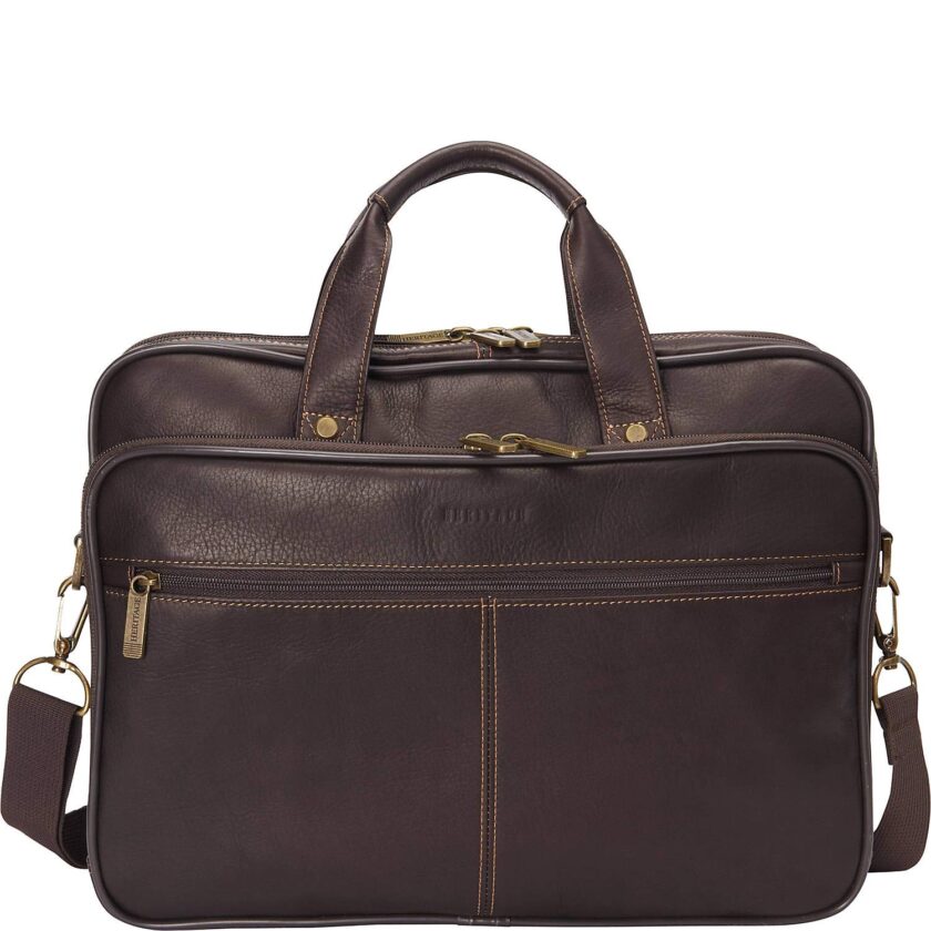 Heritage Travelware Colombian Leather Dual Compartment