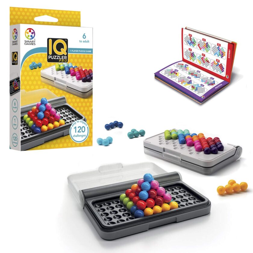 SmartGames IQ Puzzler Pro, a Travel Game for Kids and Adults