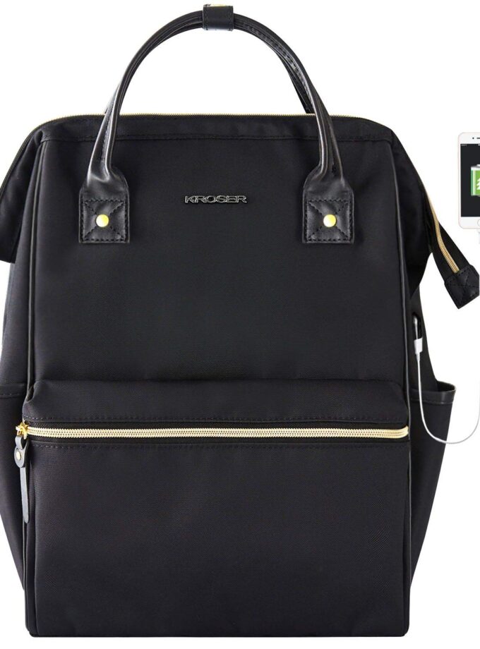 KROSER Laptop Backpack 15.6 Inch Stylish