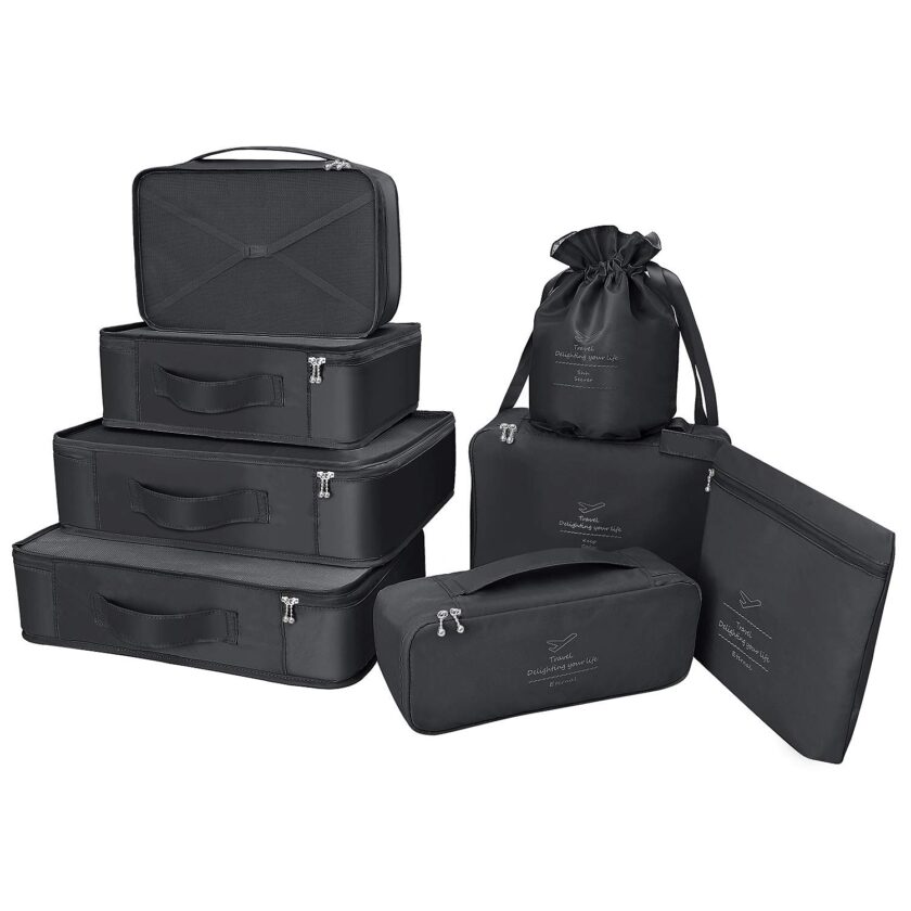 Packing Cubes 8 Sets/7 Colors Latest Design Travel Luggage