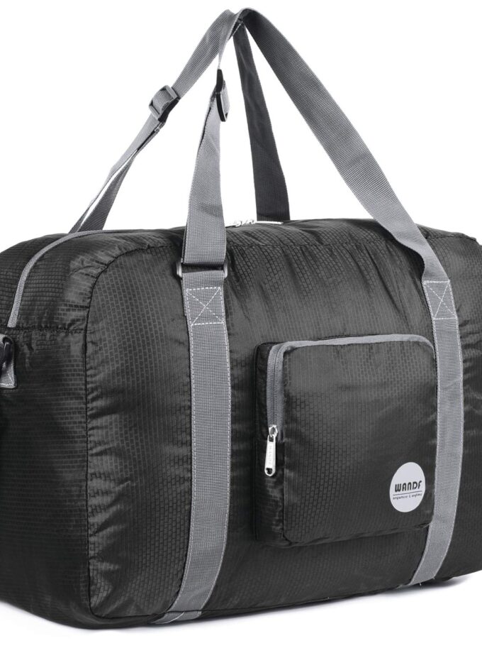 Black Duffel Bag Luggage Sports Gym Water Resistant