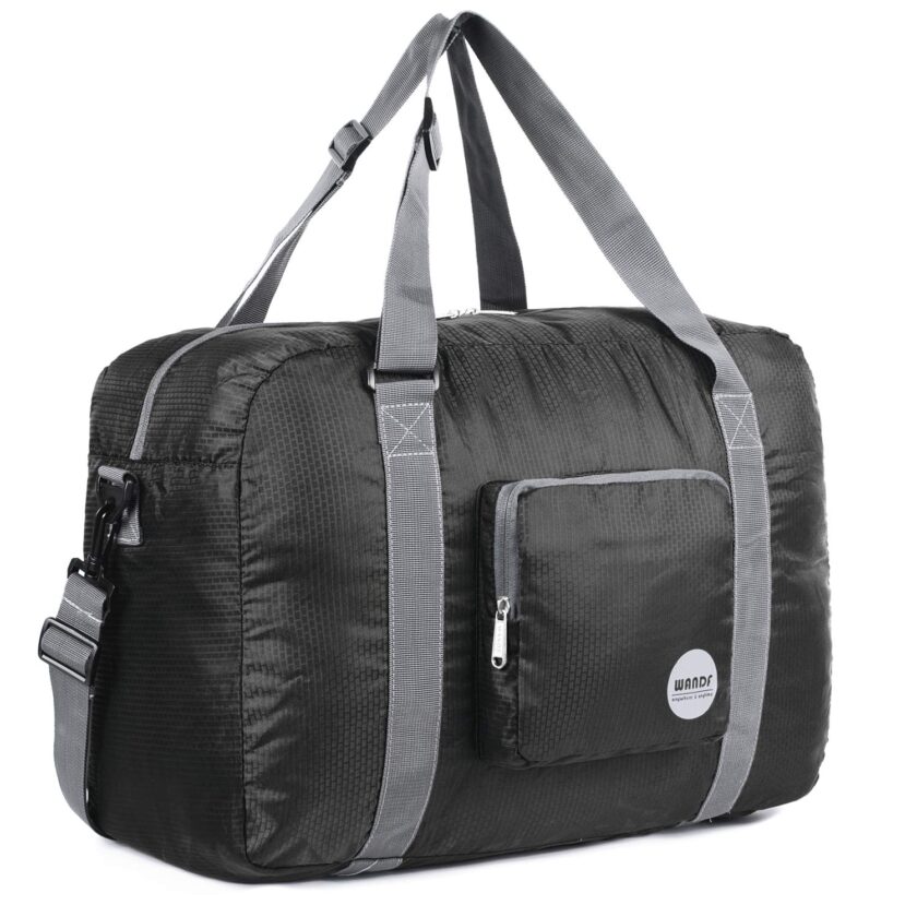 Black Duffel Bag Luggage Sports Gym Water Resistant