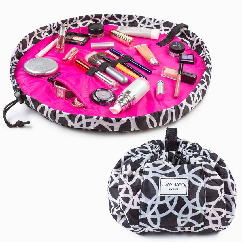 Drawstring Makeup Bag Travel Cosmetic Case and Jewelry