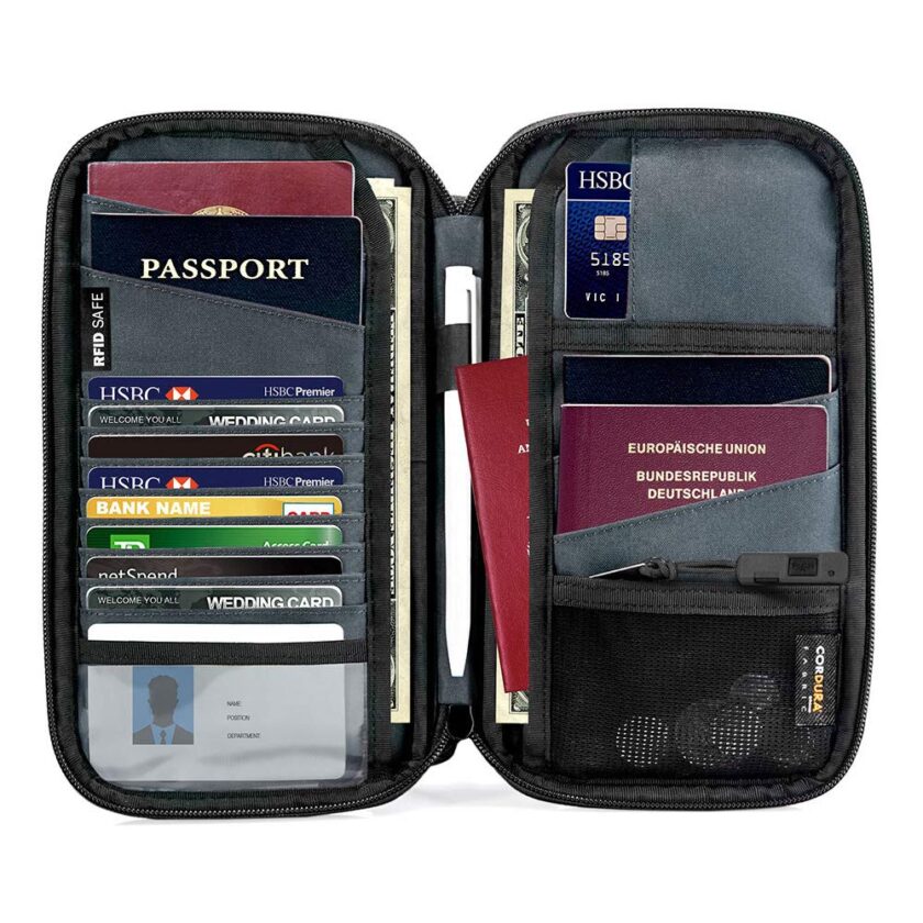 tomtoc Family Passport Holder with a Sim Card Holder and Eject Pin