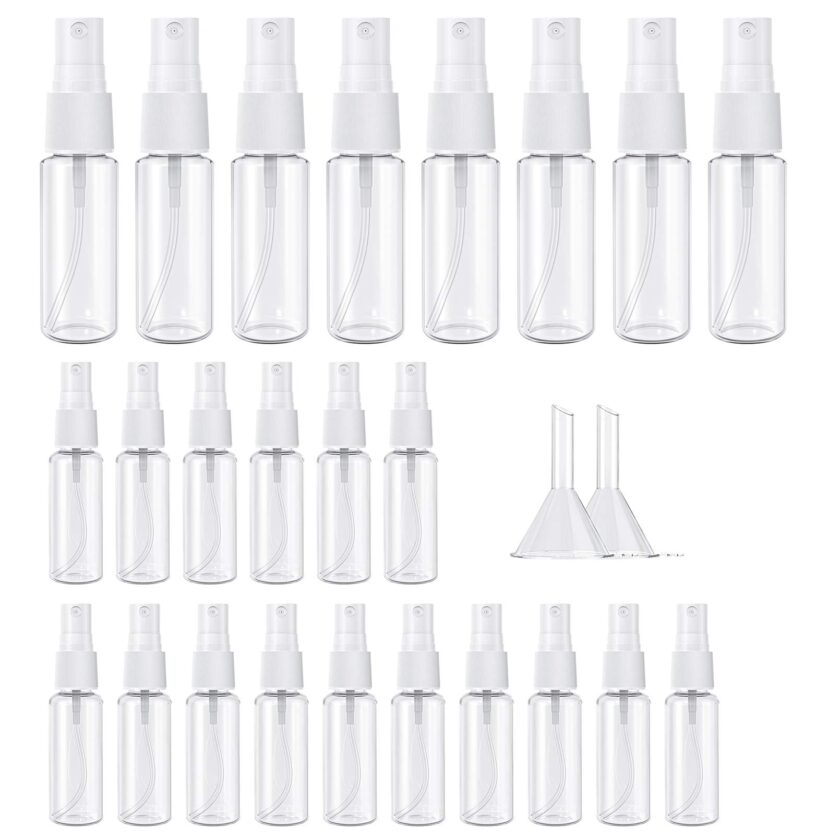 24 Pack Empty Plastic Spray Bottles Set