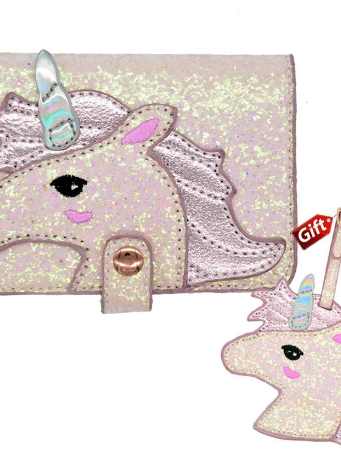 Unicorn passport holder and luggage tag passport cover