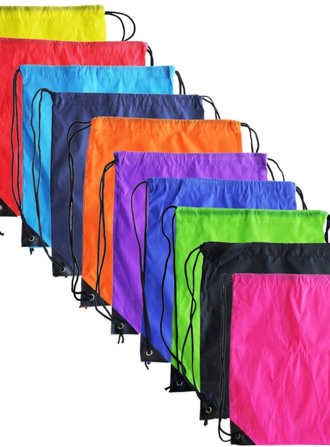 10 Colors Drawstring Backpack Bags Sack