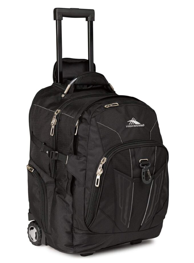 High Sierra XBT-Business Rolling Backpack, Black