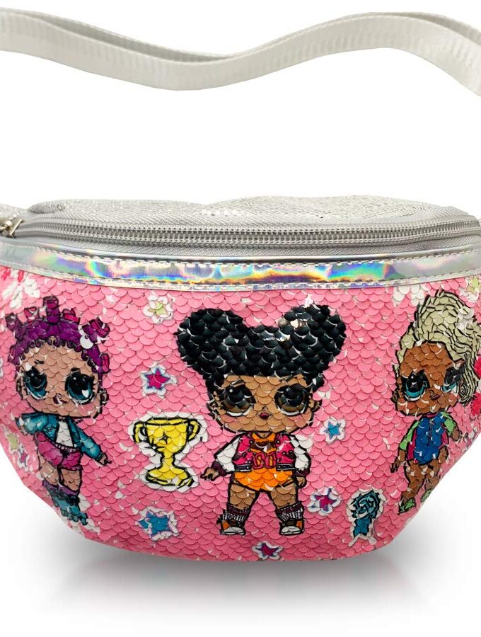 Sequin Fanny Pack for Girls, Kids Belt Bag