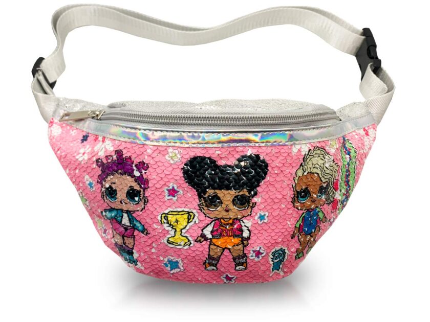 Sequin Fanny Pack for Girls, Kids Belt Bag