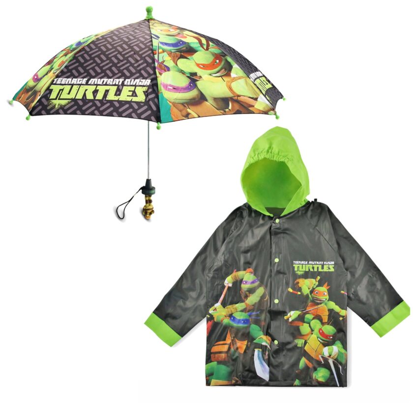 Little Boys TMNT Slicker and Umbrella Rainwear Set