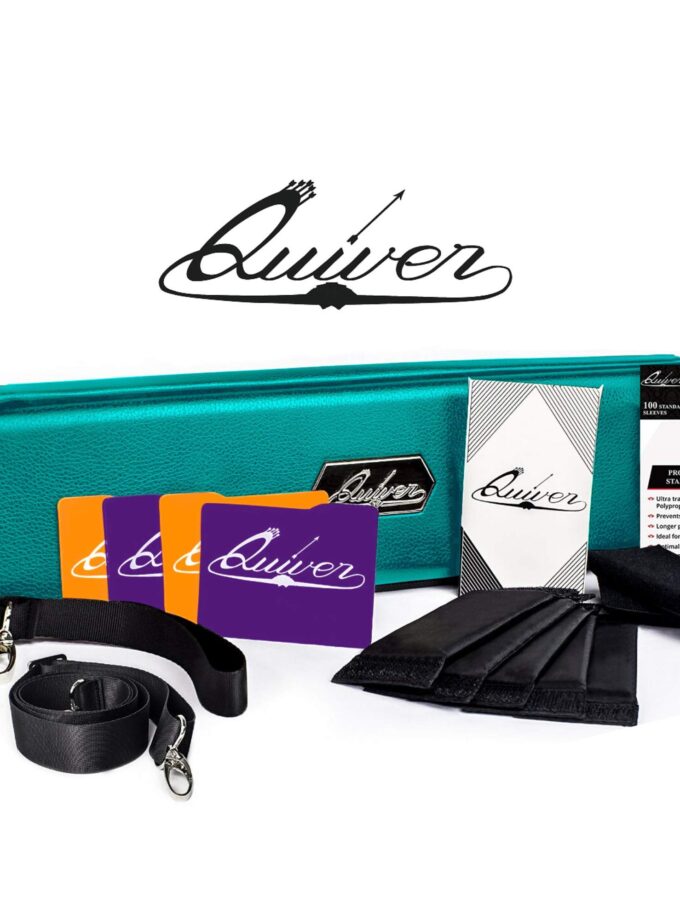 Teal Portable Game Card Carrying Case PU Leather Exterior