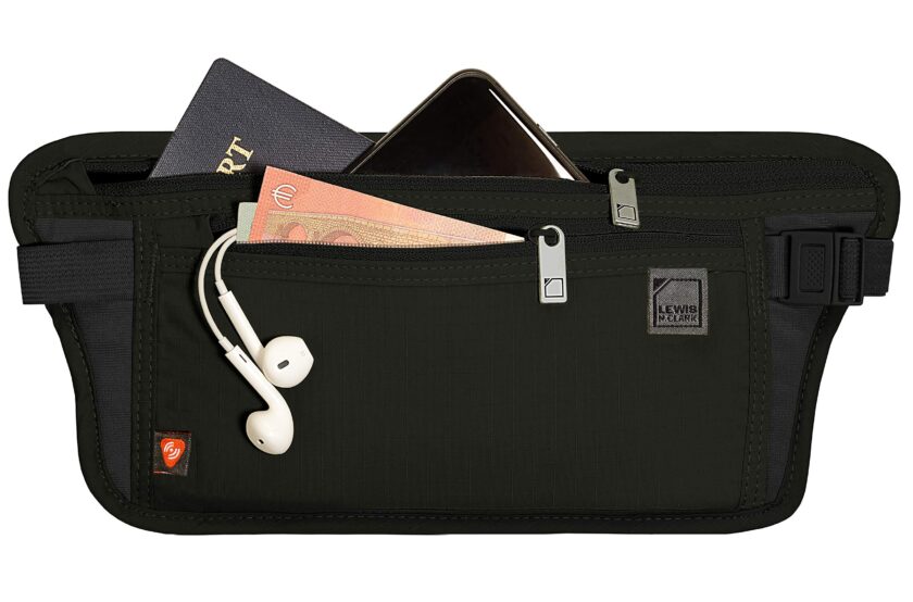 Lewis N. Clark RFID Blocking Money Belt Travel Pouch Waist Stash